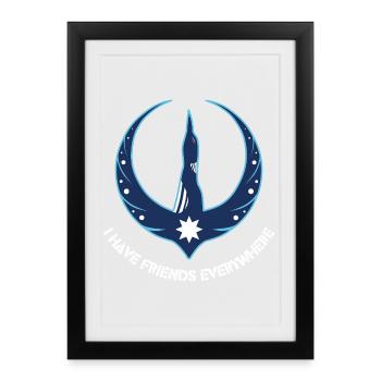 Minnesota Rebellion Loon - Framed poster (27 × 37 cm) - black - Front