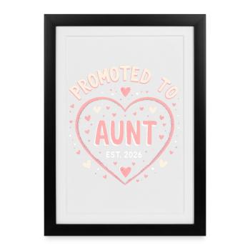 Tante 2026 Tante 2026 Promue Tante 2026 - Affiche encadrée (27 × 37 cm) - noir - Devant