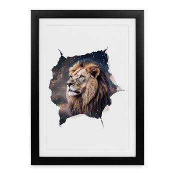 Leo Stars - Affiche encadrée (27 × 37 cm) - noir - Devant