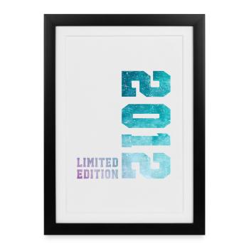 2012 Édition Limitée 14 ans anniversaire - Affiche encadrée (27 × 37 cm) - noir - Devant