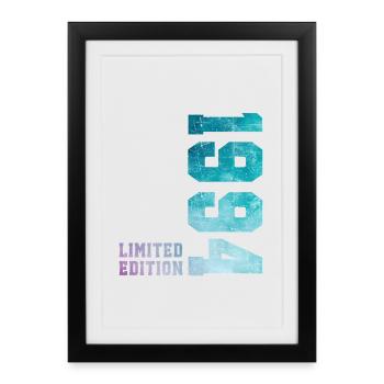 1994 Édition Limitée 32 ans anniversaire - Affiche encadrée (27 × 37 cm) - noir - Devant