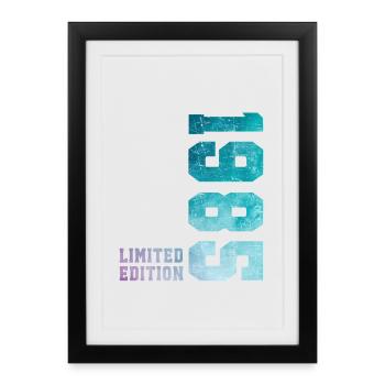 1985 Limited Edition 41 Years Anniversary - Framed poster (27 × 37 cm) - black - Front