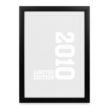 16e anniversaire 2010 Édition limitée garçons filles - Affiche encadrée (27 × 37 cm) - noir - Devant