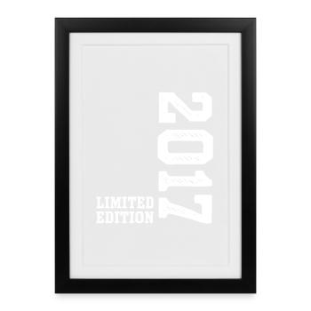 9e anniversaire 2017 Édition limitée Garçons Filles - Affiche encadrée (27 × 37 cm) - noir - Devant