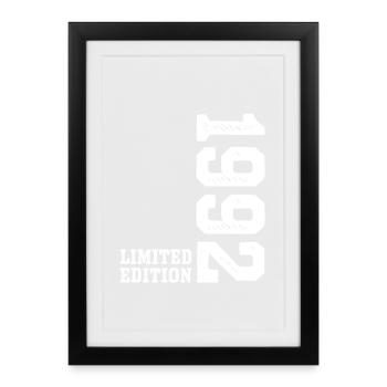 34e anniversaire 1992 Édition limitée Homme Femme - Affiche encadrée (27 × 37 cm) - noir - Devant