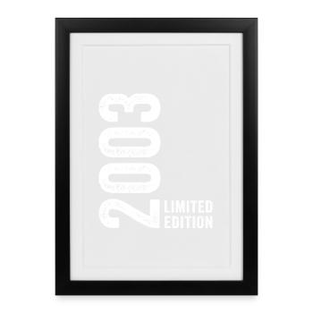 2003 Édition Limitée 23 ans anniversaire - Affiche encadrée (27 × 37 cm) - noir - Devant