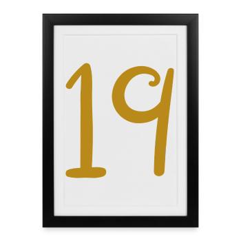 19 - Framed poster (27 × 37 cm) - black - Front