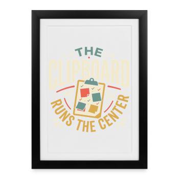 Head of the daycare center, head of the preschool - Framed poster (27 × 37 cm) - black - Front