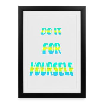 Do it point - Framed poster (27 × 37 cm) - black - Front