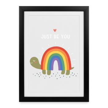 Pride Month LGBT - Just Be You - Framed poster (27 × 37 cm) - black - Front