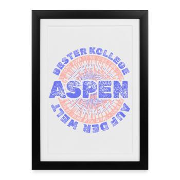 Staff Aspen - Affiche encadrée (27 × 37 cm) - noir - Devant