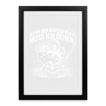 Petri Heil Barsch - Gerahmtes Poster (27 × 37 cm) - Schwarz - Vorne