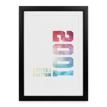 25th Birthday Limited Edition 2001 Vintage 2001 - Framed poster (27 × 37 cm) - black - Front