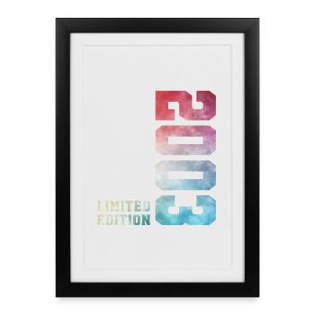 23e anniversaire Édition Limitée 2003 Millésime 2003 - Affiche encadrée (27 × 37 cm) - noir - Devant