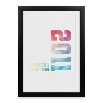 15e anniversaire Édition Limitée 2011 Millésime 2011 - Affiche encadrée (27 × 37 cm) - noir - Devant