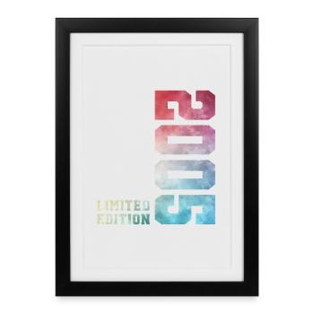 21st Birthday Limited Edition 2005 Vintage 2005 - Framed poster (27 × 37 cm) - black - Front
