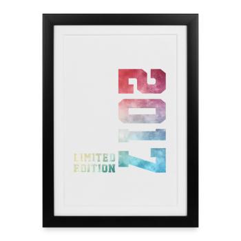 9e anniversaire Édition Limitée 2017 – Millésime 2017 - Affiche encadrée (27 × 37 cm) - noir - Devant