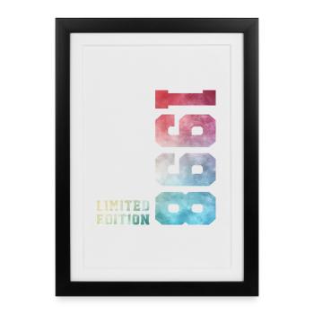 28th Birthday Limited Edition 1998 Vintage 1998 - Framed poster (27 × 37 cm) - black - Front