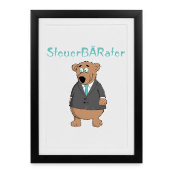 Accountants funny - Framed poster (27 × 37 cm) - black - Front