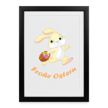 Easter - Framed poster (27 × 37 cm) - black - Front