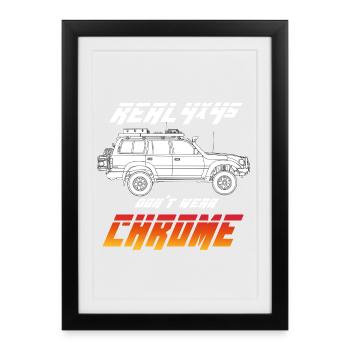 Land cruiser - Affiche encadrée (27 × 37 cm) - noir - Devant