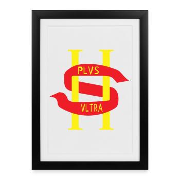 PLVS VLTRA - Framed poster (27 × 37 cm) - black - Front