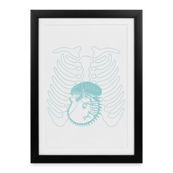 Le monstre qui est en toi - Affiche encadrée (27 × 37 cm) - noir - Devant
