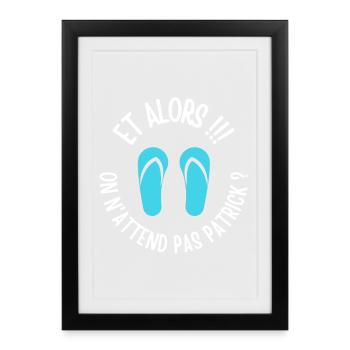 camping, fan de camping, film culte - Affiche encadrée (27 × 37 cm) - noir - Devant
