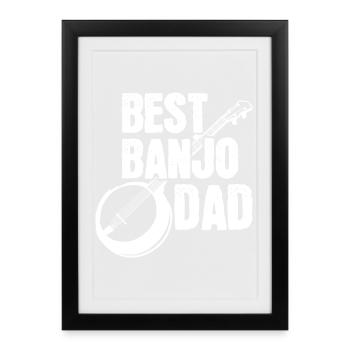 Père Banjo - Affiche encadrée (27 × 37 cm) - noir - Devant