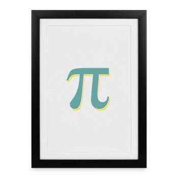 Pi Day - Happy Pi Day - Framed poster (27 × 37 cm) - black - Front