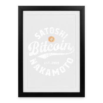 Bitcoin - We love Crypto - Framed poster (27 × 37 cm) - black - Front