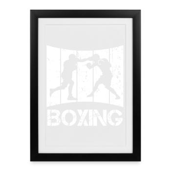 Retro Boxes - Framed poster (27 × 37 cm) - black - Front