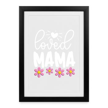 J’ai adoré maman - Affiche encadrée (27 × 37 cm) - noir - Devant