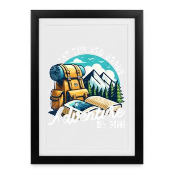 Third Grade Adventure Begins - Framed poster (27 × 37 cm) - black - Front