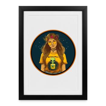 alien industries space cadet - Framed poster (27 × 37 cm) - black - Front