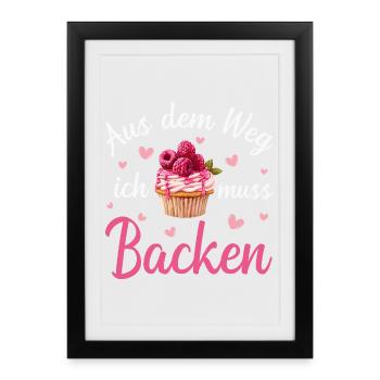 Baking Baker Baker - Framed poster (27 × 37 cm) - black - Front