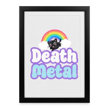 Death metal - Affiche encadrée (27 × 37 cm) - noir - Devant