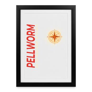 Pellworm - Gerahmtes Poster (27 × 37 cm) - Schwarz - Vorne