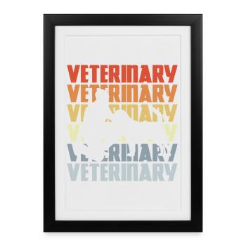 Vintage Vet - Framed poster (27 × 37 cm) - black - Front
