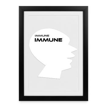 IMMUNE IMMUN V.2 - Faites ce que vous voulez ! Motivation - Affiche encadrée (27 × 37 cm) - noir - Devant