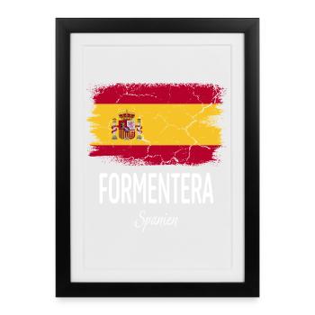 Formentera - Affiche encadrée (27 × 37 cm) - noir - Devant
