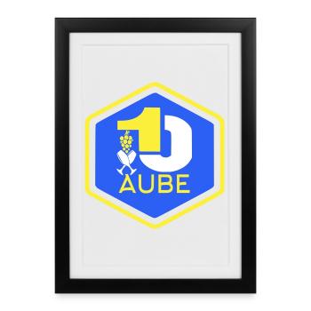 Aube 10 - Affiche encadrée (27 × 37 cm) - noir - Devant