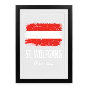 Saint-Wolfgang - Affiche encadrée (27 × 37 cm) - noir - Devant