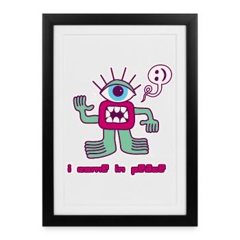 alien - Affiche encadrée (27 × 37 cm) - noir - Devant