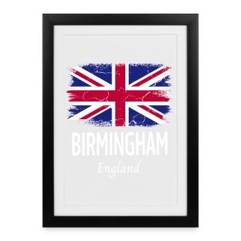 Birmingham - Framed poster (27 × 37 cm) - black - Front