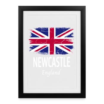 Newcastle - Affiche encadrée (27 × 37 cm) - noir - Devant
