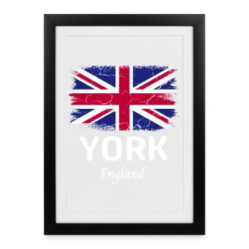 York - Framed poster (27 × 37 cm) - black - Front