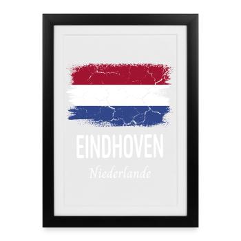 Eindhoven - Framed poster (27 × 37 cm) - black - Front
