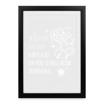 Ask My Magic Orb – Spiritual Witch Spell - Framed poster (27 × 37 cm) - black - Front
