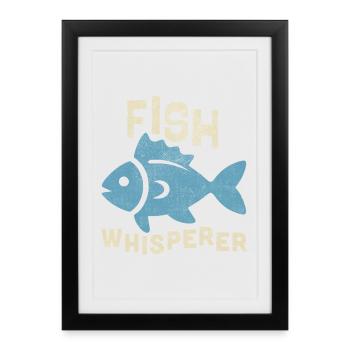 Chuchoteur de poissons - Affiche encadrée (27 × 37 cm) - noir - Devant